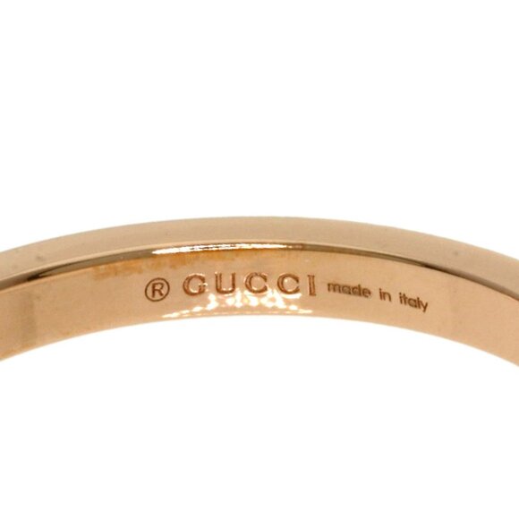 GUCCI 18k Rose Gold Diamond Ring - Picture 5 of 10
